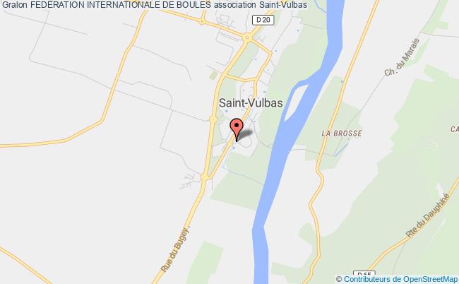 plan association Federation Internationale De Boules Saint-Vulbas