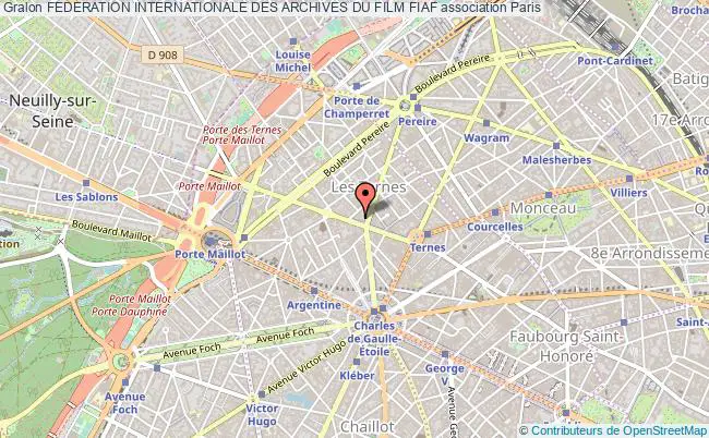 plan association Federation Internationale Des Archives Du Film Fiaf Paris