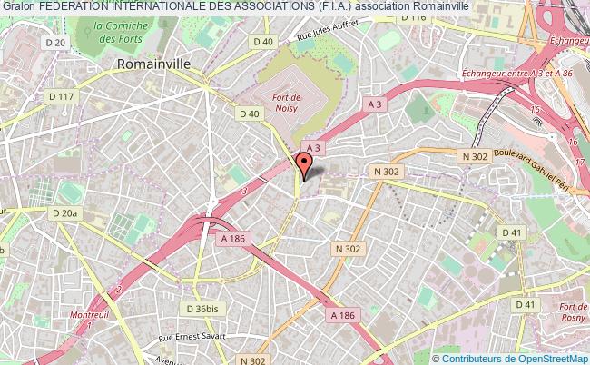 plan association Federation Internationale Des Associations (f.i.a.) Romainville