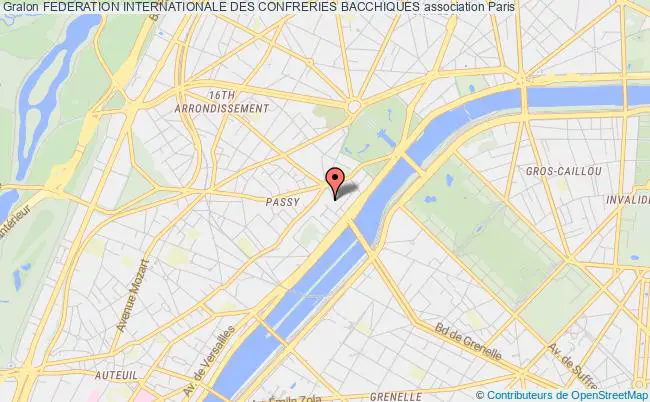 plan association Federation Internationale Des Confreries Bacchiques Paris