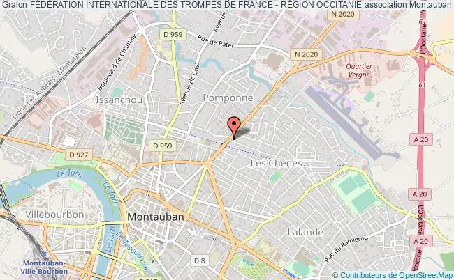 plan association FÉdÉration Internationale Des Trompes De France - RÉgion Occitanie Montauban