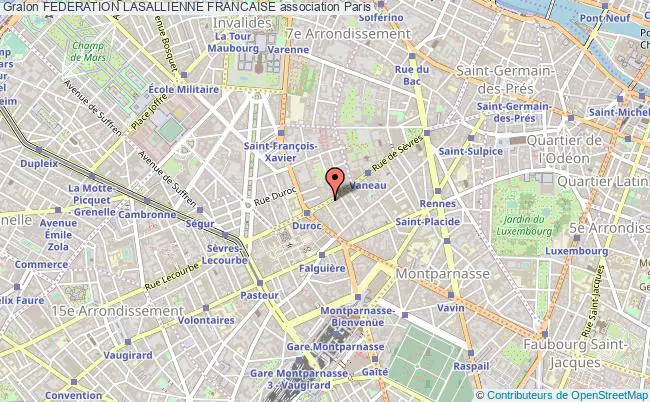 plan association Federation Lasallienne Francaise Paris