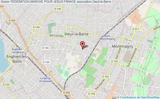 plan association FÉdÉration Marche Pour JÉsus France Deuil-la-Barre