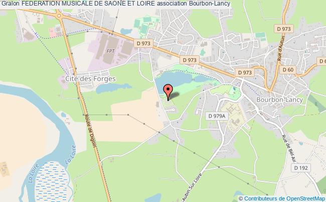 plan association Federation Musicale De Saone Et Loire Bourbon-Lancy
