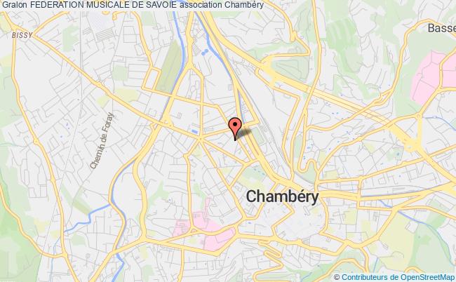 plan association Federation Musicale De Savoie Chambéry