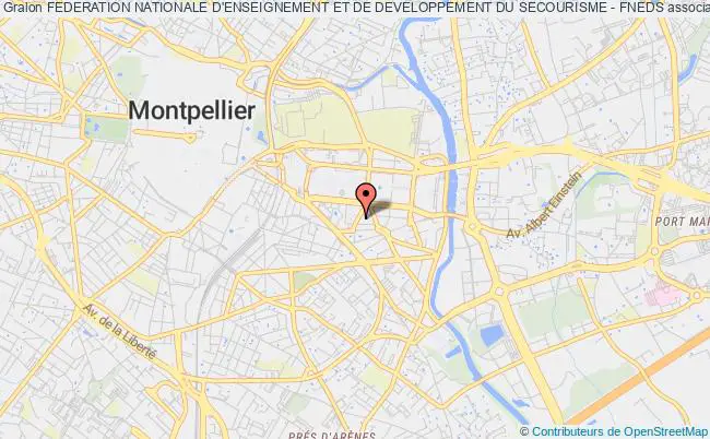 plan association Federation Nationale D'enseignement Et De Developpement Du Secourisme - Fneds Montpellier