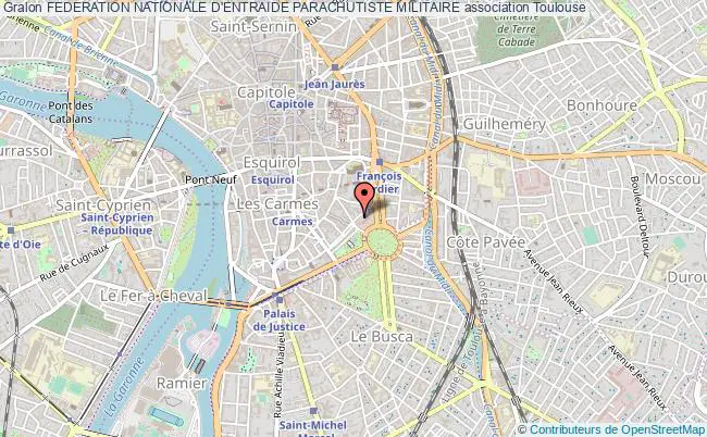 plan association Federation Nationale D'entraide Parachutiste Militaire Toulouse