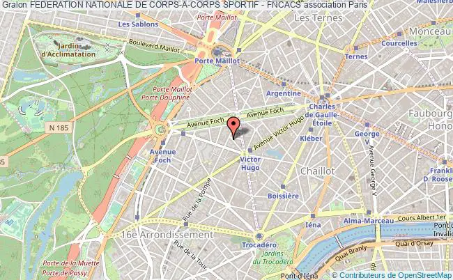 plan association Federation Nationale De Corps-a-corps Sportif - Fncacs Paris