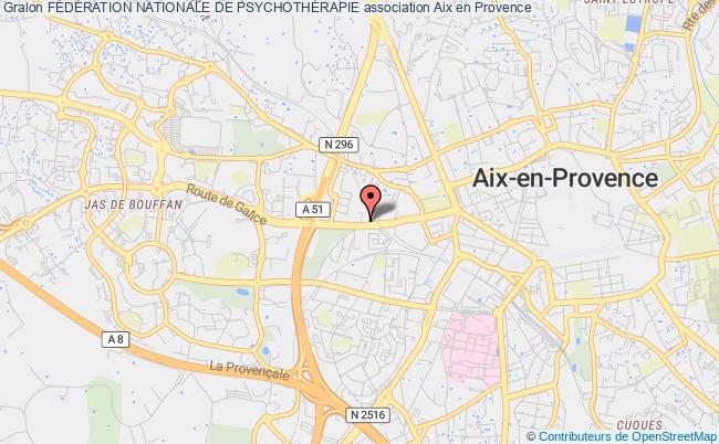 plan association FÉdÉration Nationale De PsychothÉrapie Aix-en-Provence