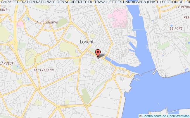 plan association Federation Nationale Des Accidentes Du Travail Et Des Handicapes (fnath) Section De Lorient Lorient