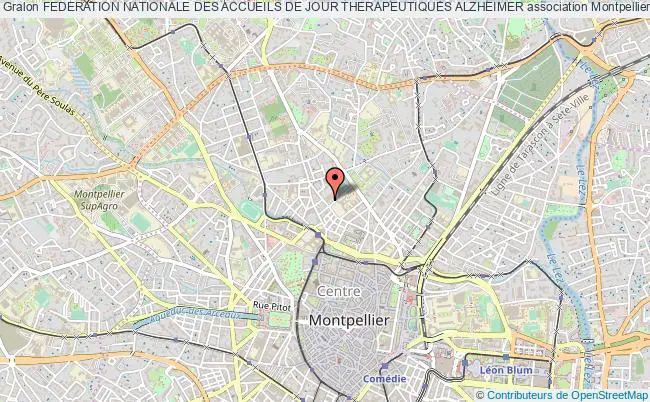 plan association Federation Nationale Des Accueils De Jour Therapeutiques Alzheimer Montpellier