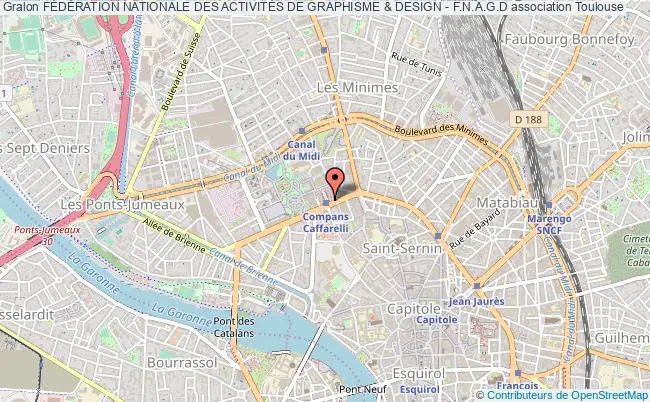 plan association FÉdÉration Nationale Des ActivitÉs De Graphisme & Design - F.n.a.g.d Toulouse