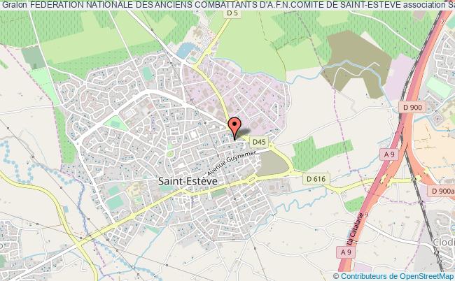 plan association Federation Nationale Des Anciens Combattants D'a.f.n.comite De Saint-esteve Saint-Estève