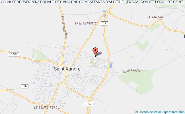 plan association Federation Nationale Des Anciens Combattants D'algerie, (fnaca) Comite Local De Saint- Xandre Saint-Xandre
