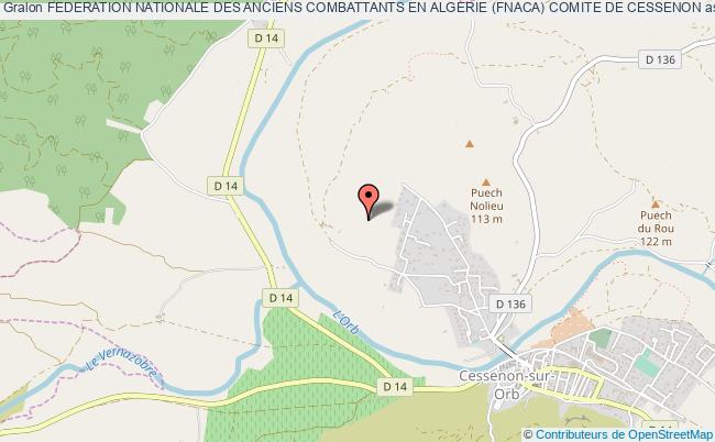 plan association Federation Nationale Des Anciens Combattants En Algerie (fnaca) Comite De Cessenon Cessenon-sur-Orb