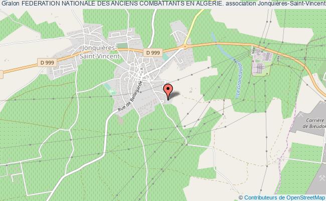 plan association Federation Nationale Des Anciens Combattants En Algerie. Jonquières-Saint-Vincent