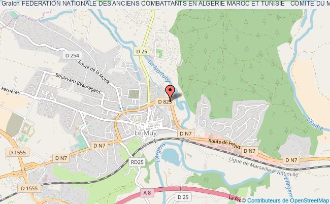 FEDERATION NATIONALE DES ANCIENS COMBATTANTS EN ALGERIE MAROC ET TUNISIE   COMITE DU MUY  F.N.A.C.A.