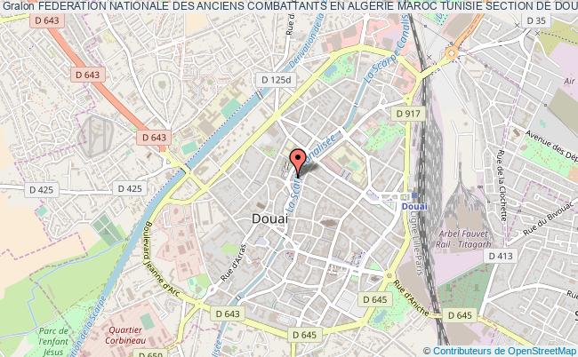 FEDERATION NATIONALE DES ANCIENS COMBATTANTS EN ALGERIE MAROC TUNISIE SECTION DE DOUAI