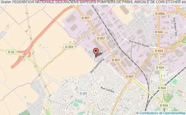 plan association Federation Nationale Des Anciens Sapeurs-pompiers De Paris, Amicale De Loir-et-cher Blois