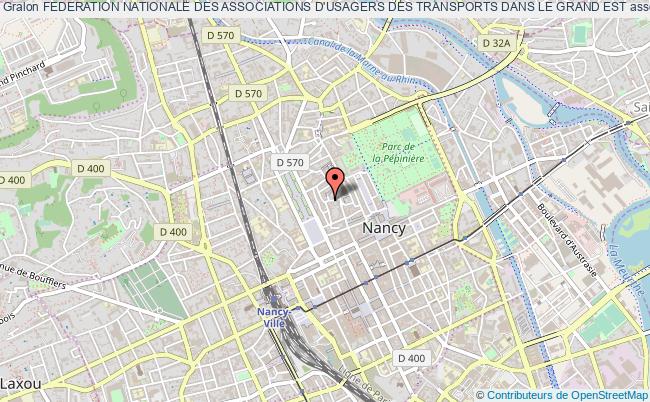 plan association Federation Nationale Des Associations D'usagers Des Transports Dans Le Grand Est Nancy