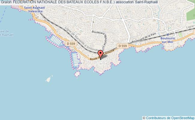 plan association Federation Nationale Des Bateaux Ecoles F.n.b.e.) Saint-Raphaël