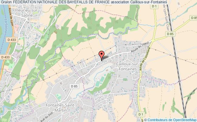 plan association FÉdÉration Nationale Des Bayefalls De France Cailloux-sur-Fontaines