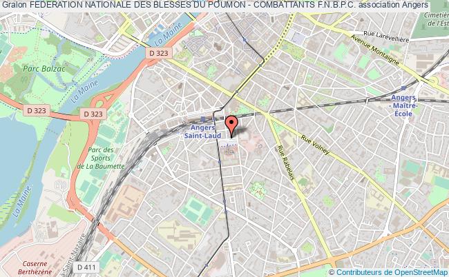 plan association Federation Nationale Des Blesses Du Poumon - Combattants F.n.b.p.c. Angers