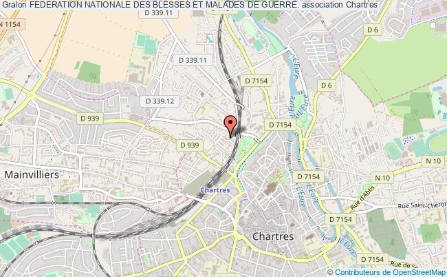 plan association Federation Nationale Des Blesses Et Malades De Guerre. Chartres