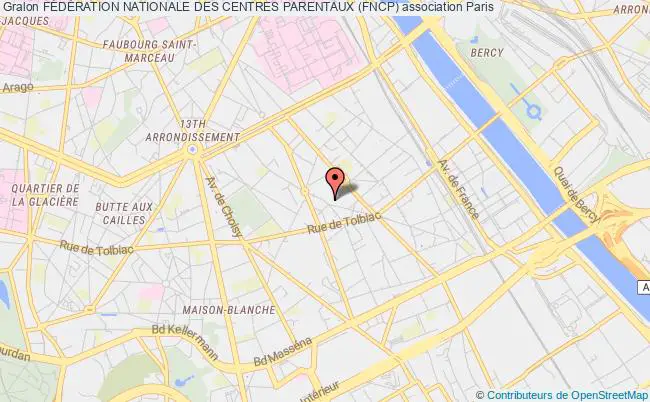 plan association FÉdÉration Nationale Des Centres Parentaux (fncp) Paris