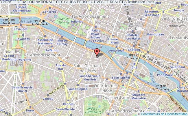 plan association Federation Nationale Des Clubs Perspectives Et Realites Paris