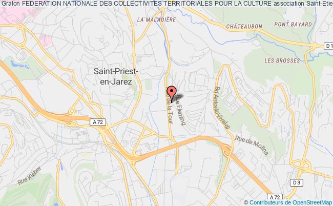 plan association Federation Nationale Des Collectivites Territoriales Pour La Culture Saint-Étienne