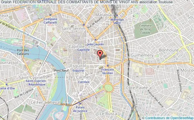 plan association Federation Nationale Des Combattants De Moins De Vingt Ans Toulouse