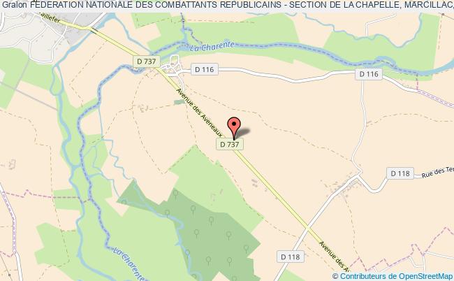 plan association Federation Nationale Des Combattants Republicains - Section De La Chapelle, Marcillac, Amberac La    Chapelle