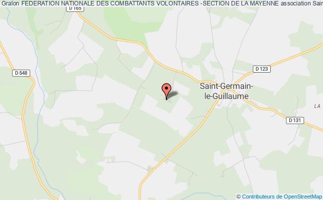 plan association Federation Nationale Des Combattants Volontaires -section De La Mayenne Saint-Germain-le-Guillaume
