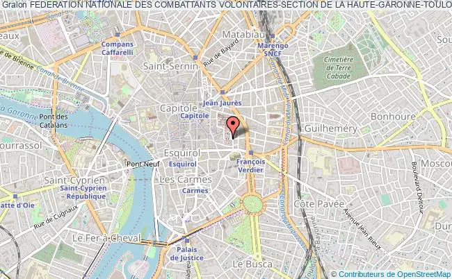 plan association Federation Nationale Des Combattants Volontaires-section De La Haute-garonne-toulouse Toulouse