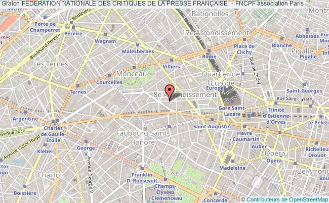 plan association Federation Nationale Des Critiques De La Presse FranÇaise  - Fncpf Paris