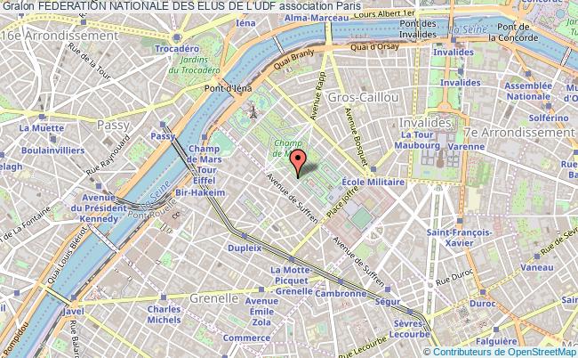 plan association Federation Nationale Des Elus De L'udf Paris