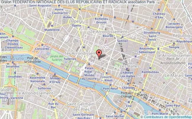 plan association Federation Nationale Des Elus Republicains Et Radicaux Paris