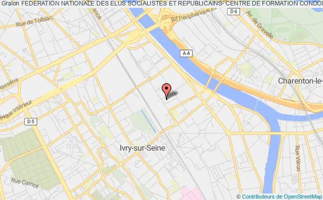 plan association Federation Nationale Des Elus Socialistes Et Republicains- Centre De Formation Condorcet (f.n.e.s.r) Ivry-sur-Seine
