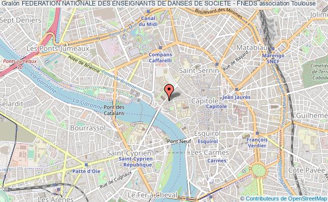 plan association Federation Nationale Des Enseignants De Danses De Societe - Fneds Toulouse