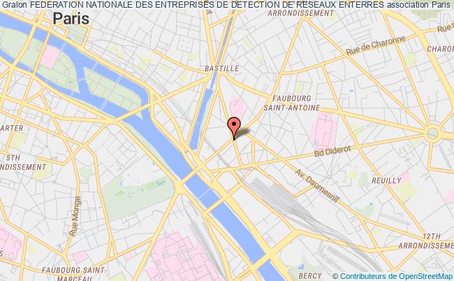plan association Federation Nationale Des Entreprises De Detection De Reseaux Enterres Paris