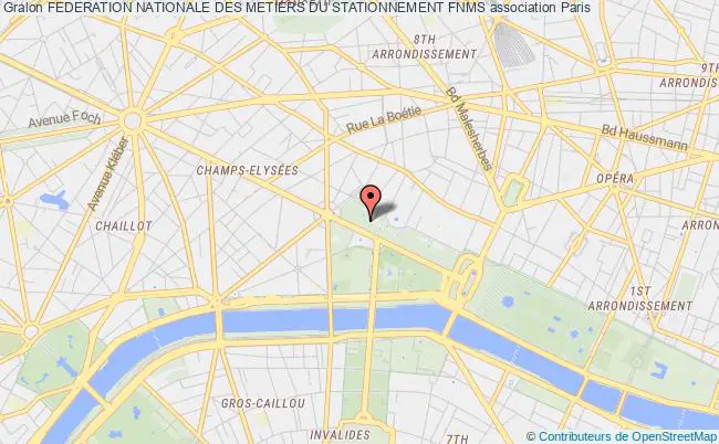 plan association Federation Nationale Des Metiers Du Stationnement Fnms Paris