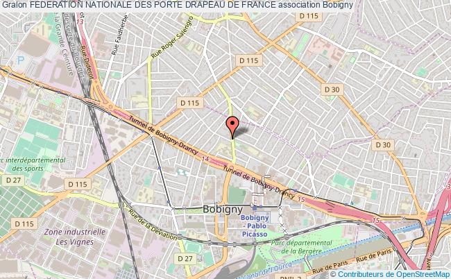plan association Federation Nationale Des Porte Drapeau De France Bobigny