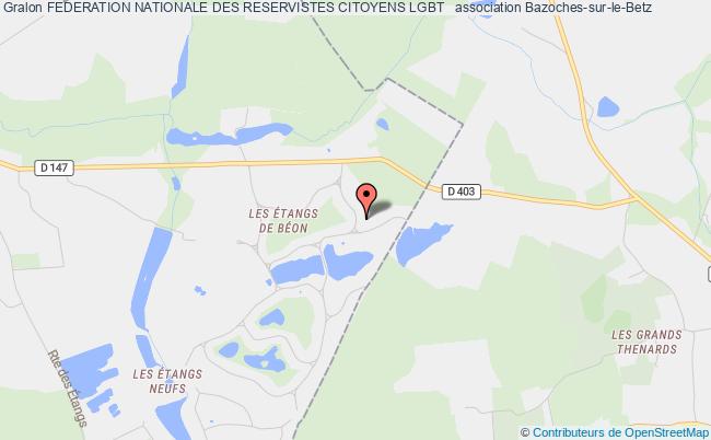 plan association Federation Nationale Des Reservistes Citoyens Lgbt + Bazoches-sur-le-Betz