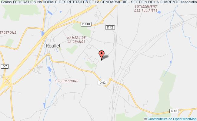 plan association Federation Nationale Des Retraites De La Gendarmerie - Section De La Charente Roullet-Saint-Estèphe