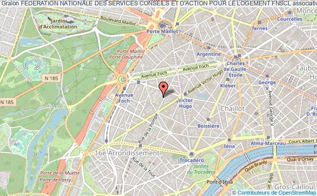 plan association Federation Nationale Des Services Conseils Et D'action Pour Le Logement Fnscl Paris