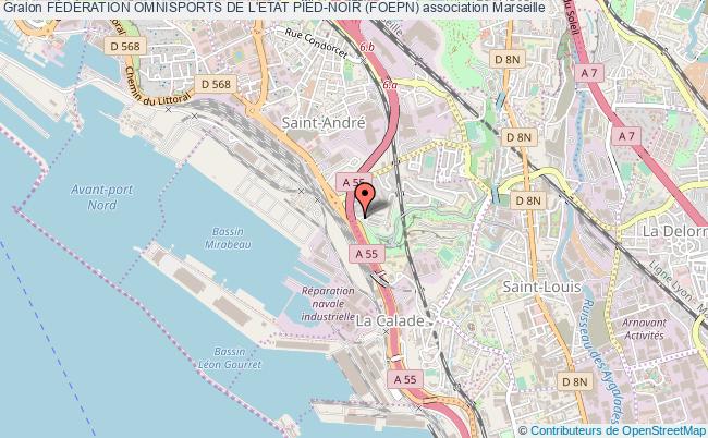 plan association FÉdÉration Omnisports De L'etat Pied-noir (foepn) Marseille 15