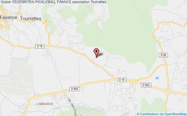 plan association FÉdÉration Pickleball France Tourrettes