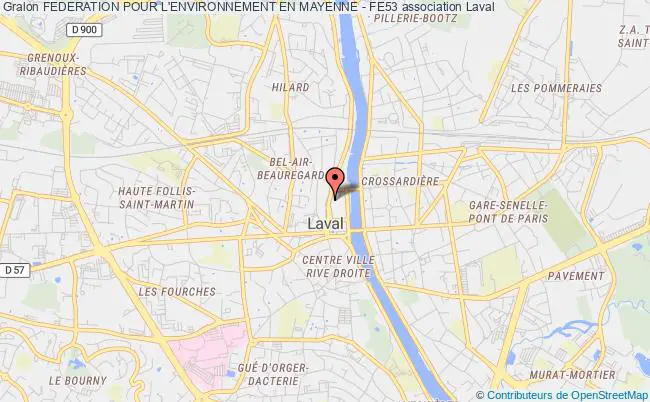 plan association Federation Pour L'environnement En Mayenne - Fe53 Laval