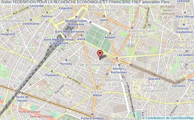 plan association Federation Pour La Recherche Economique Et Financiere Fref Paris